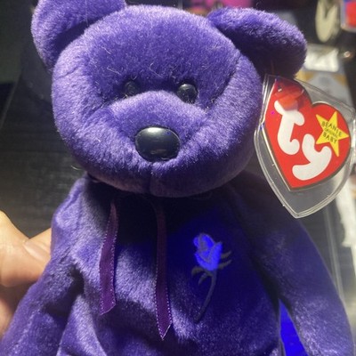 Ty Beanie Baby 💎PRINCESS the Diana Bear from 1997 🔥 RARE