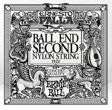 PACK OF 6 ERNIE BALL ERNESTO PALLA BLACK NYLON BALL END 2ND "B" GUITAR STRINGS