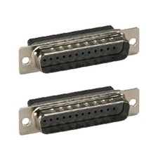 2x DB25 D-SUB 25-Pin Male Crimp Pin Plug Connector Assembly Cup Socket