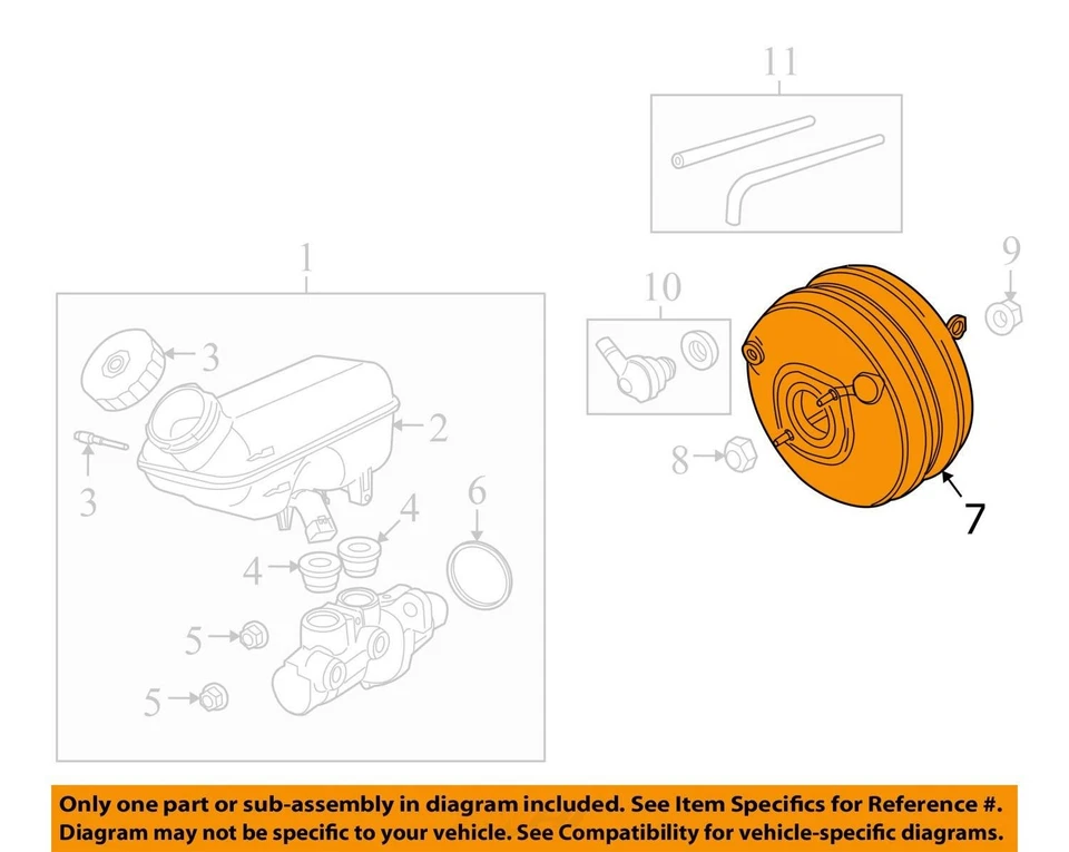 Dodge Caravan 2014 potenciador de freno OEM 172 k millas - LKQ350210547 Foto 4 de 4
