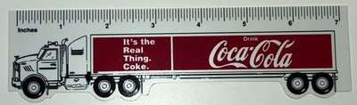 Coca-Cola Plastic 7 Inch Coke Ruler w/ Image of Coke Truck Nice ...