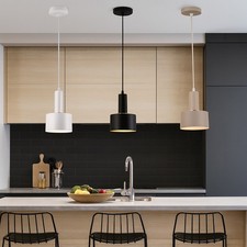 Lampadario a sospensione E27 lampada pendente minimal per cucina isola snack