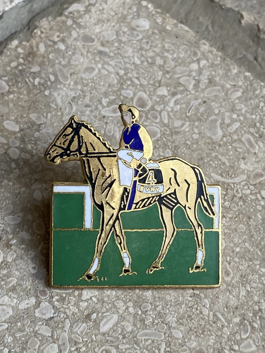 Broche plaquée or, tête de cheval - Montres & Bijoux