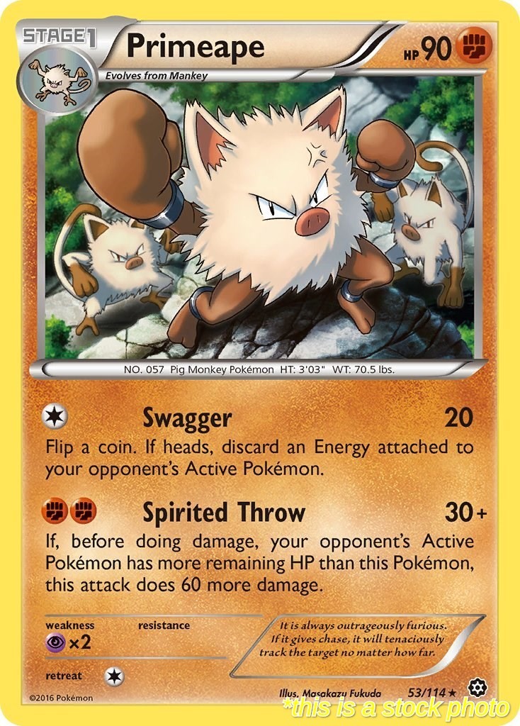 Primeape [STS - 53/114] XY - Steam Siege - NM