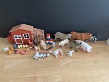 Vintage Farm 29 Animals  Ray Country Life Farm Barn Chicken Coop Works RD 