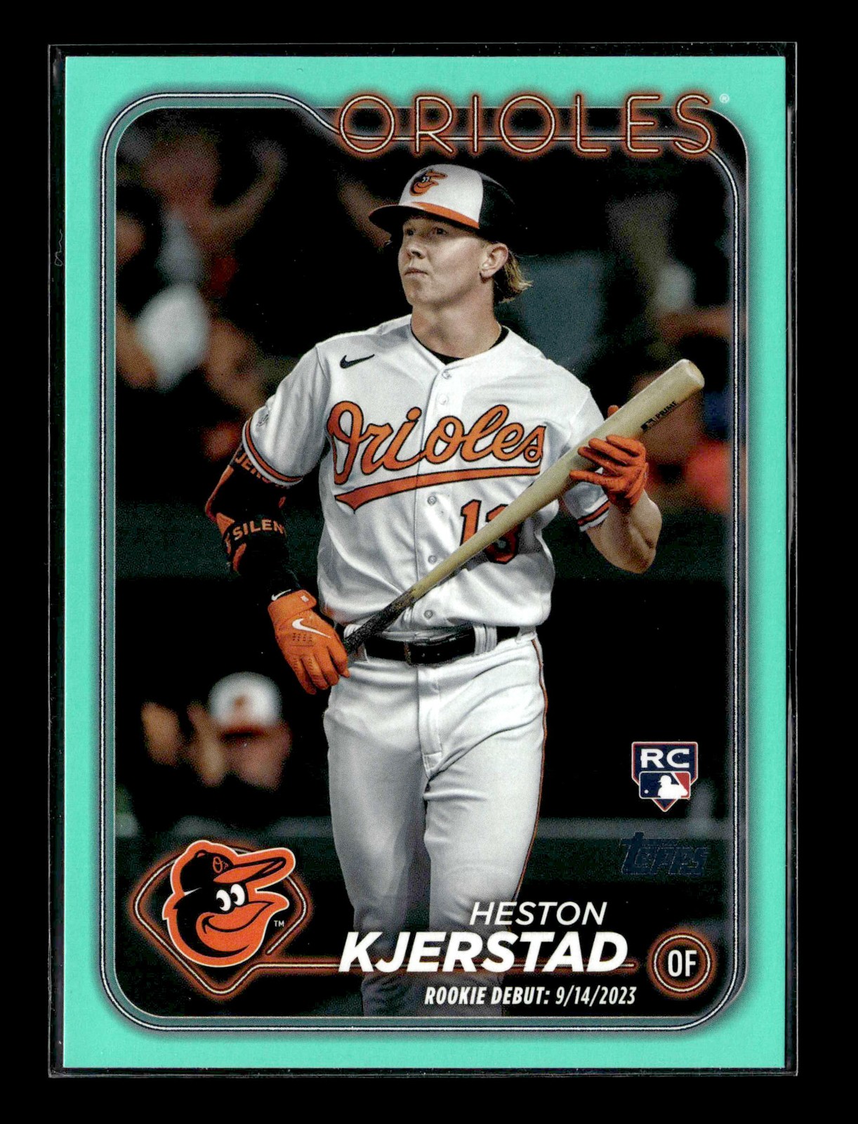 2024 Topps Update #US86 Heston Kjerstad Aqua