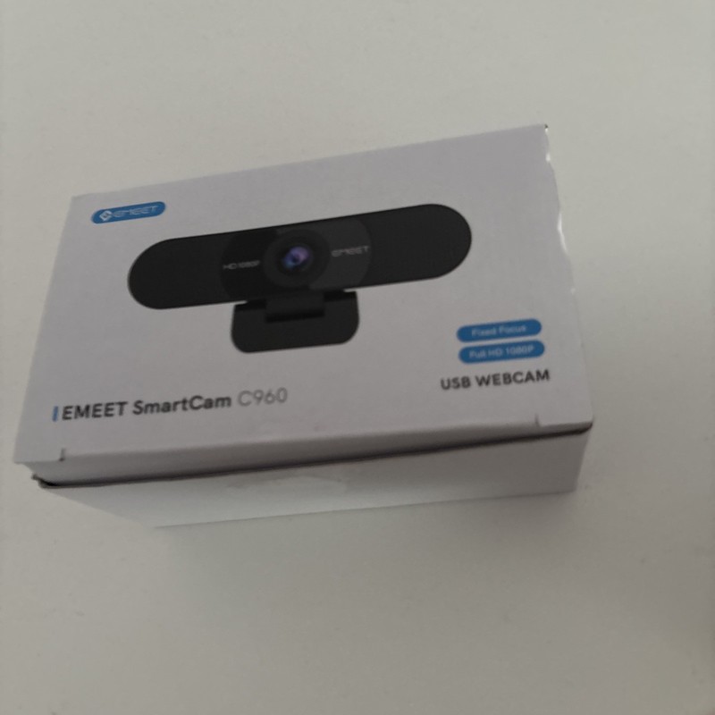 EMEET 1080P Webcam with Microphone, C960 Web Camera, 2 Mics Streaming Webcam USB