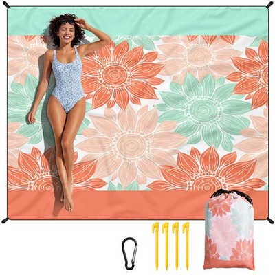 Beach Blanket Waterproof Sandproof: Extra Large 71x87 inch Picnic Blanket for...