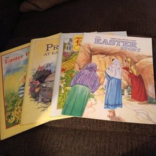 Vintage 1997 3 Easter Books and one Coloring Book