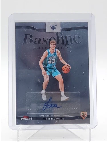 LIAM MCNEELEY 2025-26 TOPPS FINEST ROOKIE BASELINE AUTOGRAPH RC AUTO Q7018