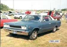1968 AMC Rebel SST 2-door 2-tone auto car show photo 3.5x5 FREE SHIPPING