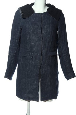 ICHI Kapuzenmantel Damen Mantel Gr. DE 34 blau Casual-Look