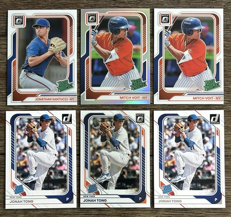 Mitch Voit 2026 Donruss Baseball Optic Rated Prospect Holo Prizm Mets READ