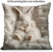 1 X Beautiful Hare Rabbit Wildlife Cushion Covers Scatter Decorative cushions 
