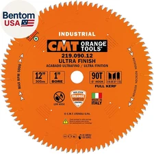 219.090.12 Industrial Sliding Compound Miter & Radial Saw Blade, 12-Inch X 90 Te