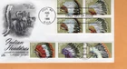 1990 #2501-2505 INDIAN HEADDRESSES COMP. SET ON FDC ART CRAFT CACHET UA GEM!