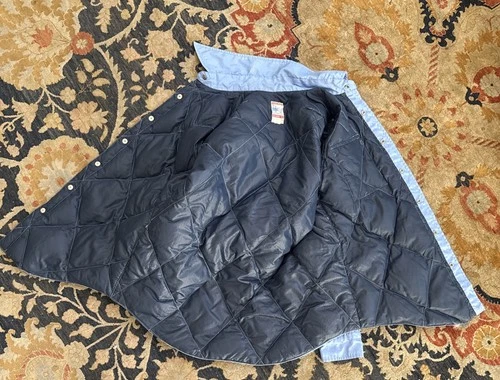 VINTAGE Frostline Kit Blue Goose Down Puffer Jacket Shirt Parka Mens Medium image 3