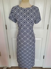 JUDE CONNALLY "Darcy Ponte" Dress Black/White, Jude Cloth, Made in USA (Size M)
