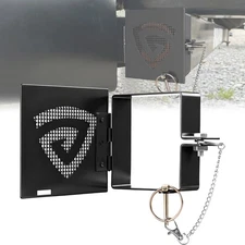 RV Bumper Cap Cover, Aluminum Square Bumper Plug End Caps Fits Standard 4