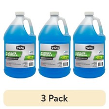 Summer Formula Windshield Washer Fluid All Vehicles 1 Gallon 3 Pack 32F Freeze