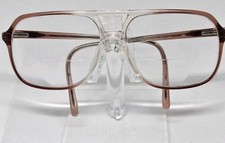 Vintage FLIGHT Brown Fade Eyeglass Frames Japan 145 Large Aviator Rx Glasses