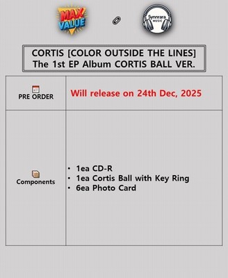 CORTIS [COLOR OUTSIDE THE LINES] 1st EP Album BALL Ver/CD+Key Ring