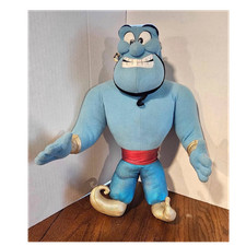 Disney Aladdin Genie Blue Plush 1992 Stuffed Character Doll, Large 17in tall