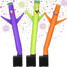 3 Pcs Funny Mini Inflatable Tube Guy with Blower Waving Dancer