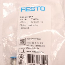 Festo HGL-M5-QS-4 530038 Valve New One Free Shipping HGLM5QS4