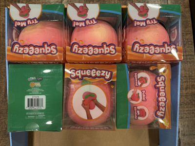 Sunny Days Stretchy Squeezable Squeeze Ball Pink Green Aqueous Material 571074