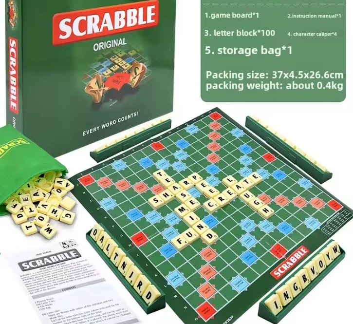 Scrabble Original Classic Board Game Toy New & Sealed Family Kids Adult Edition - Image 2 of 2