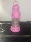 Pottery Barn Kids Metal Pink Lantern Vintage Style Electric Table Lamp EUC — photo 2