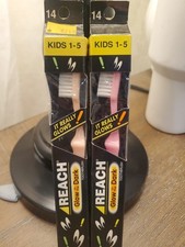 Vintage 1991 Reach Toothbrush Glow in the Dark Pink J J Sealed New