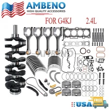 Engine Rebuild Kits w/ Crankshaft Con Rods Timing Kit For Hyundai KIA G4KJ 2.4L