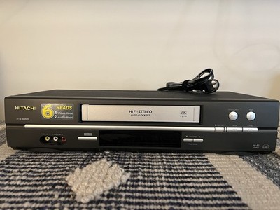 Hitachi VT-FX665A Hi-Fi Stereo VHS VCR 6-Head SQPB Recorder Tested Working