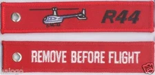 ROBINSON R44 HELICOPTER "REMOVE" KEYCHAIN  - KEY044