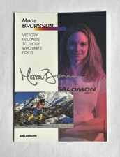 orig. Autogrammkarte Biathlon Mona Brorsson