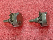 2 X Clarostat 250K 2W linear control potentiometer