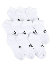 10 20 or 30 Ecko Men's Basic White Quick Dry No Show Athletic Socks
