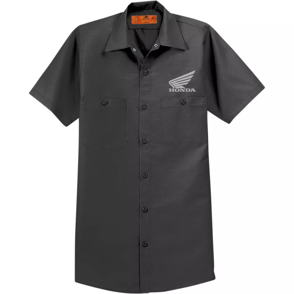 Honda Apparel Honda Work Shirt Charcoal XL eBay