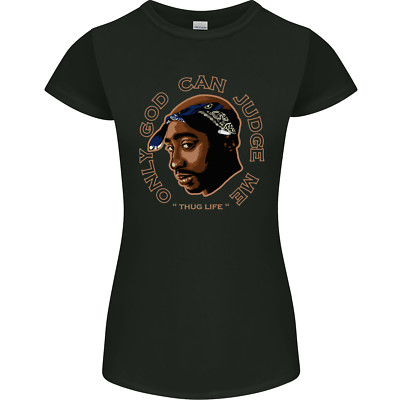 Only God Can Judge Me Rapper Hip Hop Womens Petite Cut T-Shirt