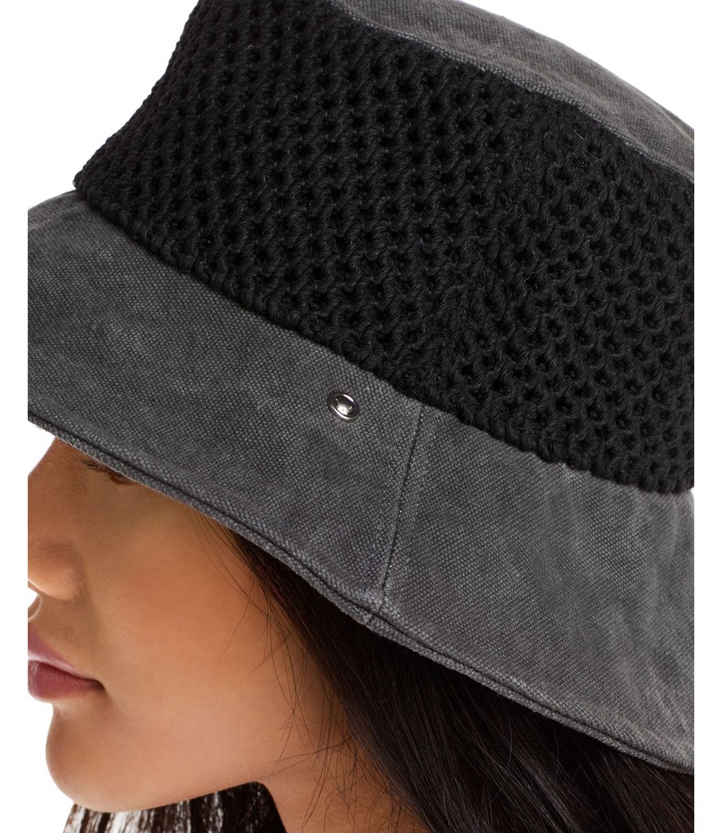 Rag & Bone Nando Netting Bucket Hat, Black | eBay display picture 3