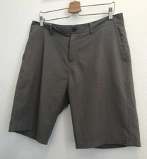 Quiksilver Mens Hybrid Shorts Size 34 Gray Amphibious Pockets Lightweight