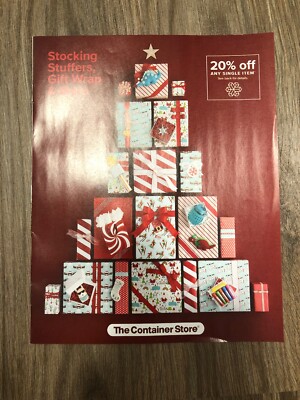 THE CONTAINER STORE HOLIDAY 2019 STOCKING STUFFERS GIFT WRAP CATALOG LOOK BOOK