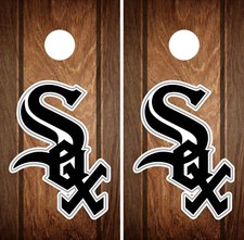 Chicago White Sox Cornhole Wrap MLB Game Board Skin Set Vinyl Decal Art CO383