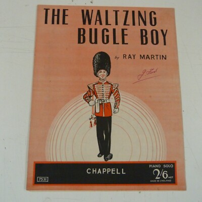 piano solo THE WALTZING BUGLE BOY Ray Martin arr. Felton Rapley 1953