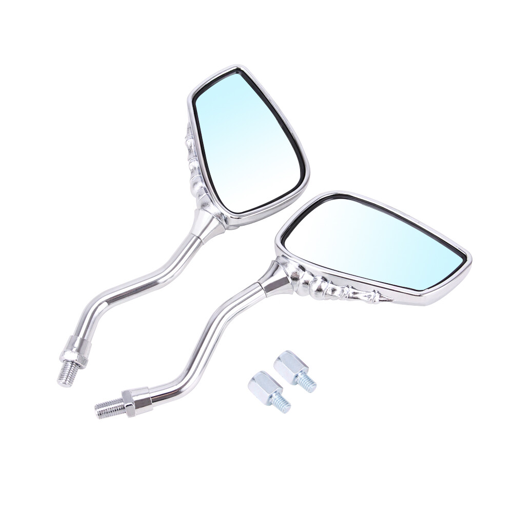 CHROME SKULL HAND REARVIEW MIRRORS FOR SHADOW REBEL750 1100 VTX