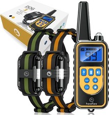 Heaflex Two Dog Training Collar Remote E-Shock Safe Training Modes 2-Dog Collar