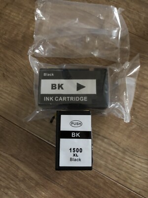 2x Tintenpatrone schwarz vergleichbar mit PGI-1500XL für Canon