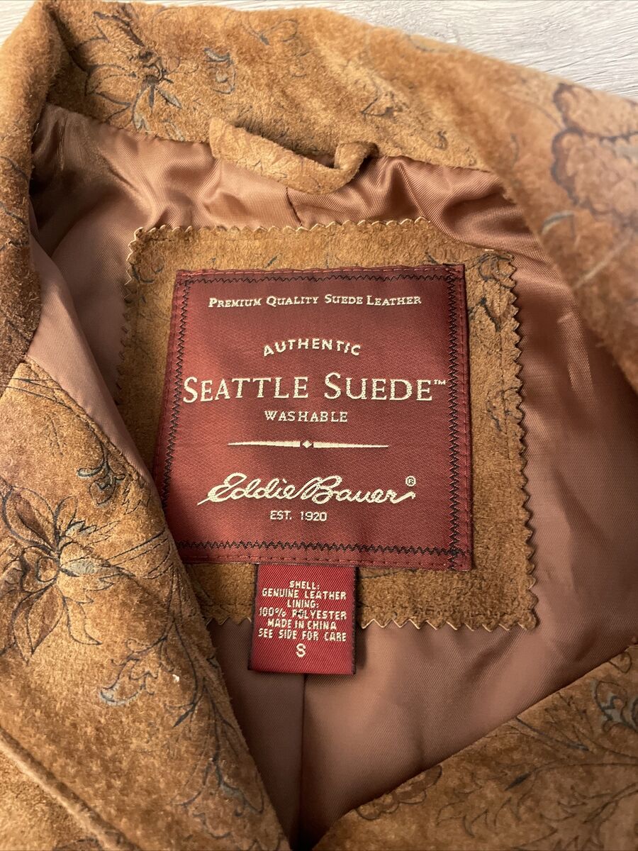Eddie Bauer Womens S Brown Washable Seattle Suede Leather Eddie Bauer Womens S Brown Washable Seattle Suede Leather
